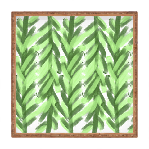 Allyson Johnson Greenery Forest Square Tray