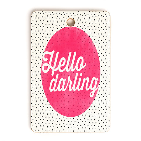 Allyson Johnson Hello Darling Dots Cutting Board Rectangle