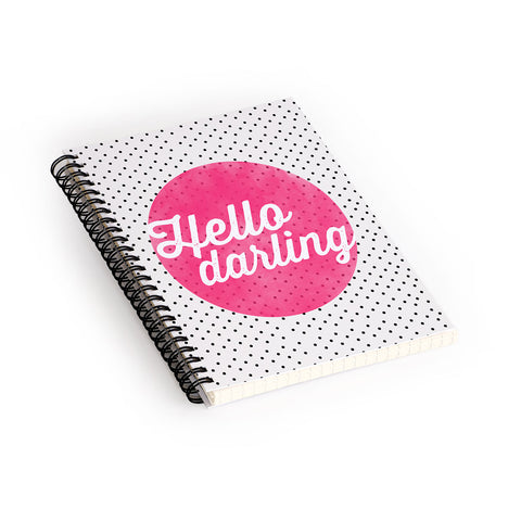Allyson Johnson Hello Darling Dots Spiral Notebook