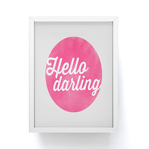 Allyson Johnson Hello Darling Framed Mini Art Print