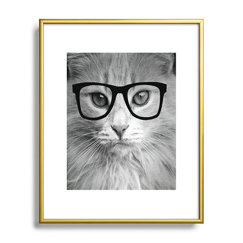 Allyson Johnson Hippest Cat Metal Framed Art Print