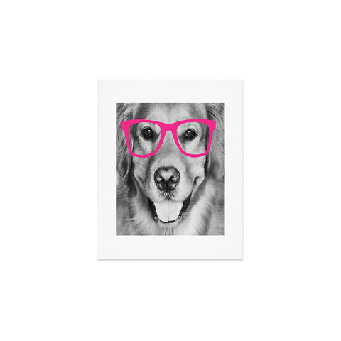 Allyson Johnson Hippest dog pink Art Print