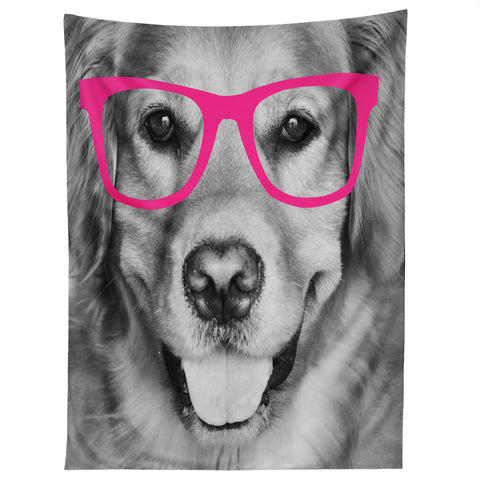 Allyson Johnson Hippest dog pink Tapestry