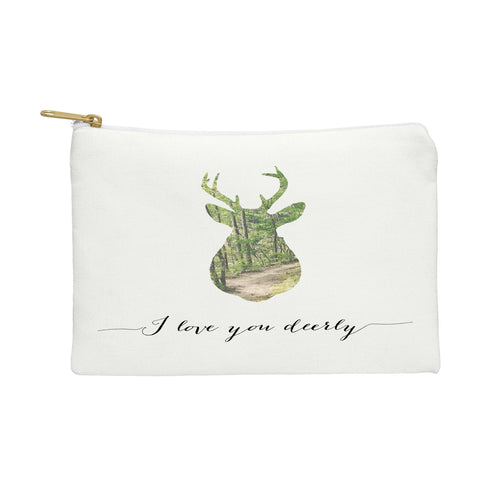 Allyson Johnson I Love You Deerly Silhouette Pouch