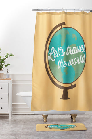 Allyson Johnson Lets Travel Shower Curtain And Mat