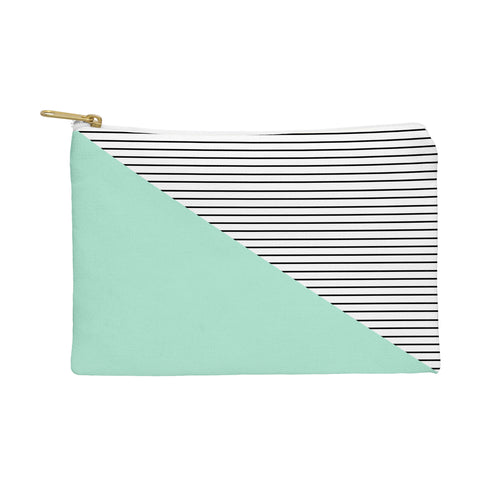 Allyson Johnson Mint and stripes Pouch