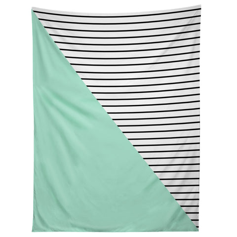 Allyson Johnson Mint and stripes Tapestry