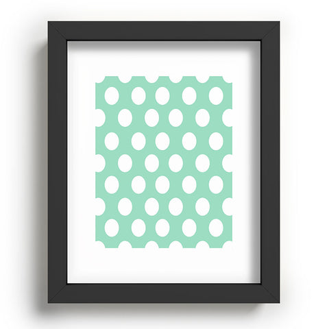 Allyson Johnson Mintiest Polka Dots Recessed Framing Rectangle