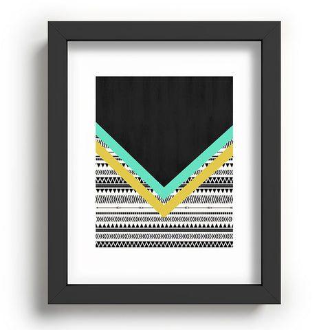 Allyson Johnson Mixed Aztec 1 Recessed Framing Rectangle