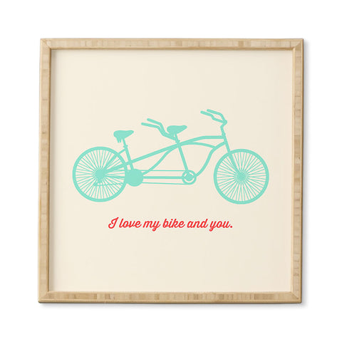 Allyson Johnson My Bike And You Framed Wall Art