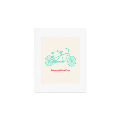 Allyson Johnson My Bike And You Art Print