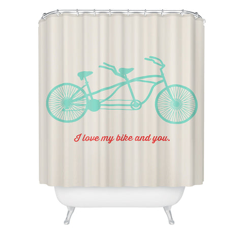 Allyson Johnson My Bike And You Shower Curtain