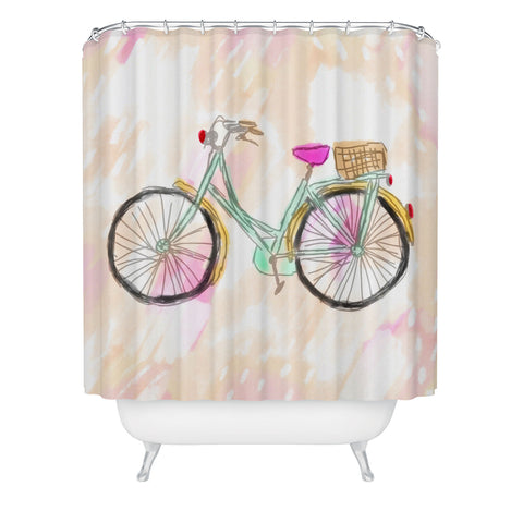 Allyson Johnson My new bike Shower Curtain