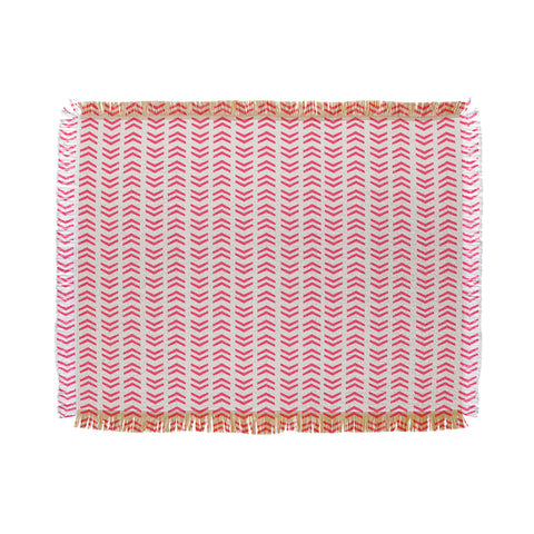 Allyson Johnson Neon Pink Throw Blanket