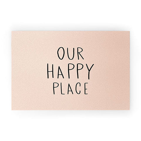 Allyson Johnson Our happy place Welcome Mat