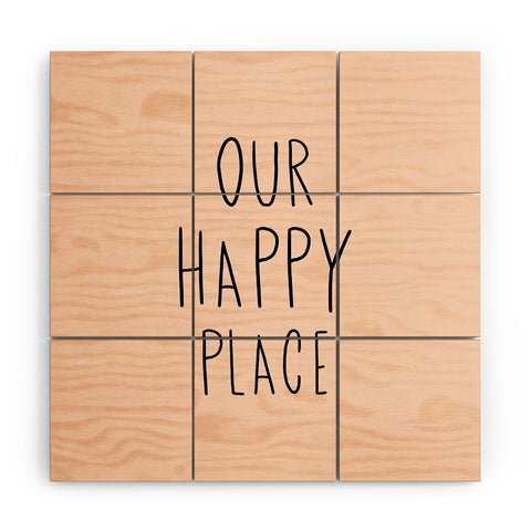 Allyson Johnson Our happy place Wood Wall Mural