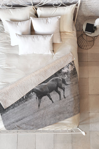 Allyson Johnson Out In The Pasture Fleece Throw Blanket