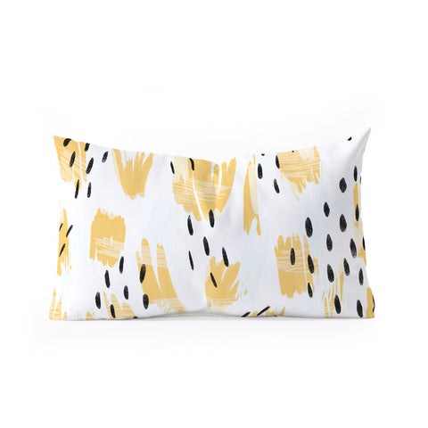 Allyson Johnson Paige Bold Abstract Oblong Throw Pillow