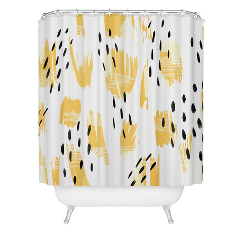 Allyson Johnson Paige Bold Abstract Shower Curtain