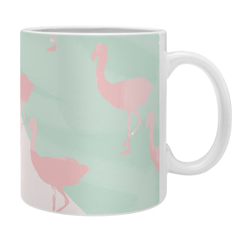 Allyson Johnson Palm Spring Flamingos Coffee Mug