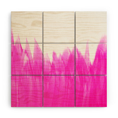 Allyson Johnson Pink Brushed Wood Wall Mural