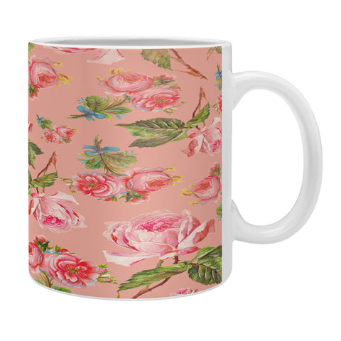 Allyson Johnson Pink Floral Coffee Mug