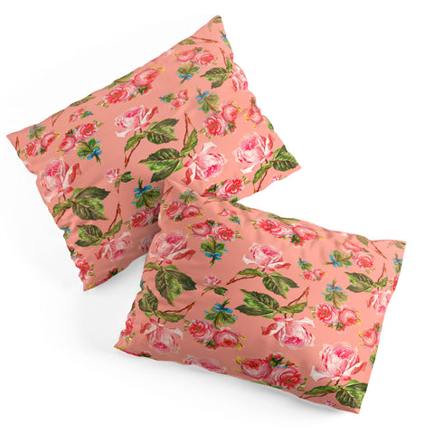 Allyson Johnson Pink Floral Pillow Shams