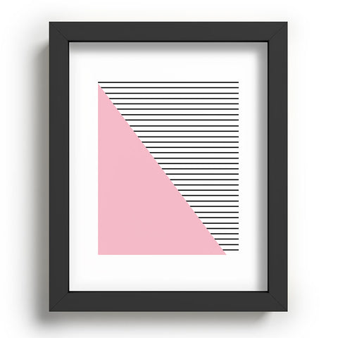Allyson Johnson Pink n stripes Recessed Framing Rectangle