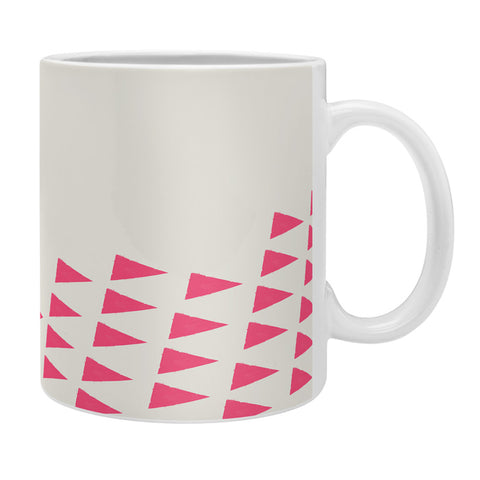 Allyson Johnson Pink Triangles Coffee Mug