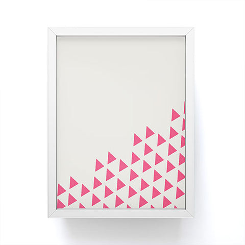 Allyson Johnson Pink Triangles Framed Mini Art Print