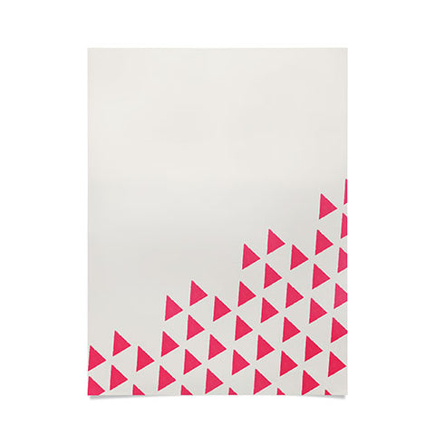 Allyson Johnson Pink Triangles Poster