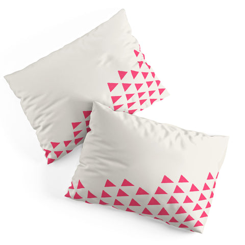 Allyson Johnson Pink Triangles Pillow Shams