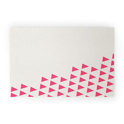 Allyson Johnson Pink Triangles Welcome Mat