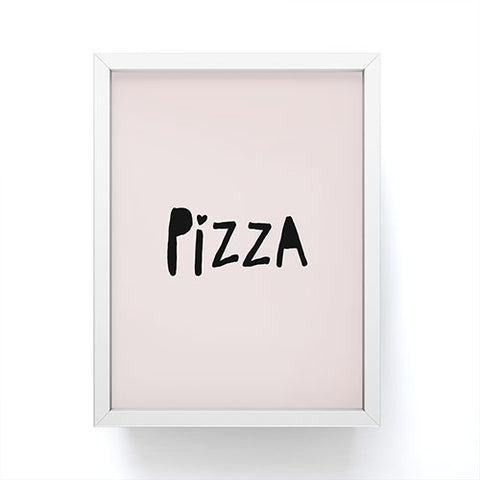 Allyson Johnson Pizza Pink Framed Mini Art Print