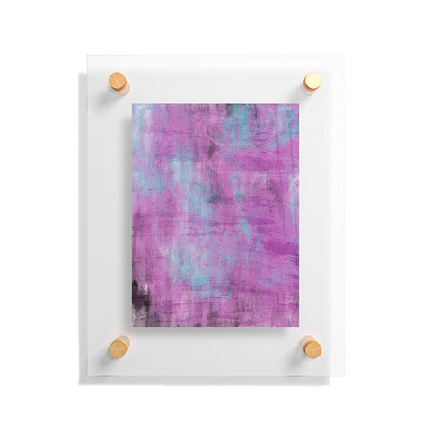 Allyson Johnson Purple Paint Floating Acrylic Print