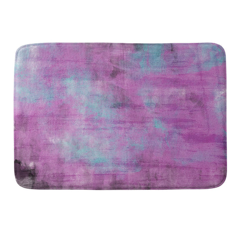 Allyson Johnson Purple Paint Memory Foam Bath Mat