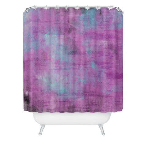 Allyson Johnson Purple Paint Shower Curtain