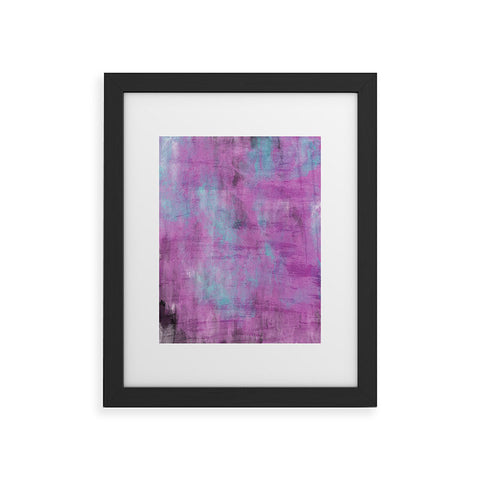 Allyson Johnson Purple Paint Framed Art Print