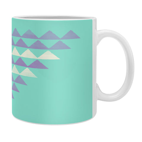 Allyson Johnson Purple Triangles Coffee Mug