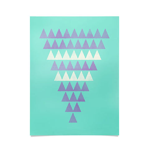 Allyson Johnson Purple Triangles Poster