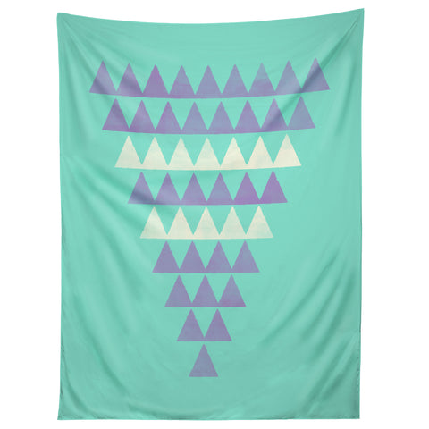 Allyson Johnson Purple Triangles Tapestry