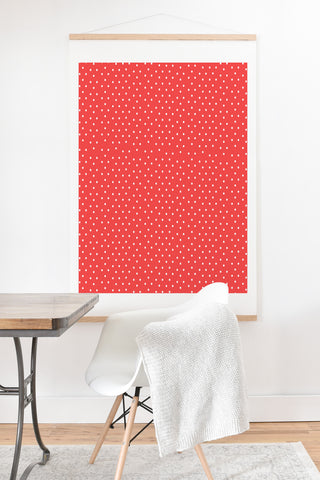 Allyson Johnson Red Dots Art Print And Hanger