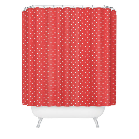 Allyson Johnson Red Dots Shower Curtain