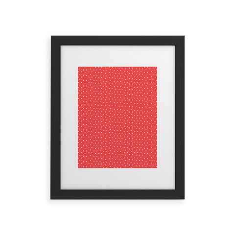 Allyson Johnson Red Dots Framed Art Print