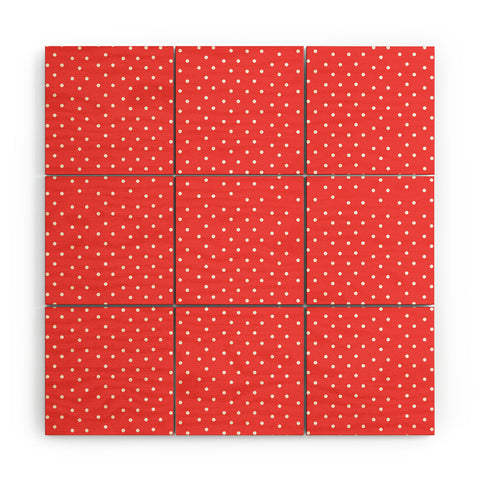 Allyson Johnson Red Dots Wood Wall Mural