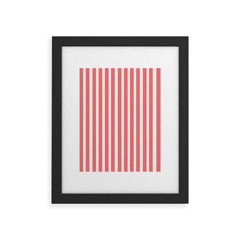 Allyson Johnson Red Stripes Framed Art Print