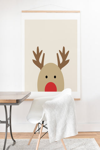 Allyson Johnson Reindeer Art Print And Hanger