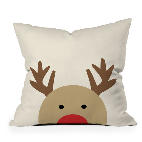 Allyson Johnson Reindeer Throw Pillow