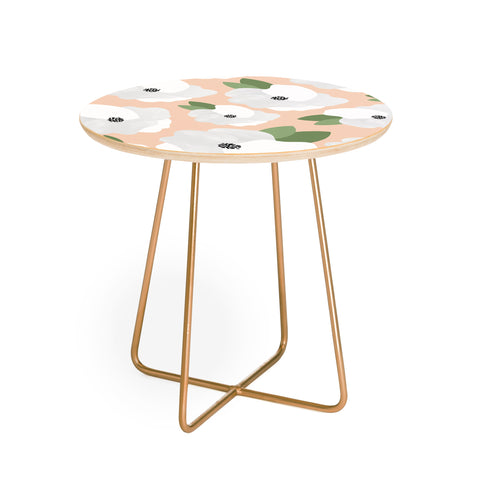 Allyson Johnson Romantic Floral Round Side Table