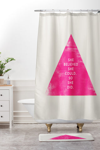 Allyson Johnson She Believed She Could Shower Curtain And Mat